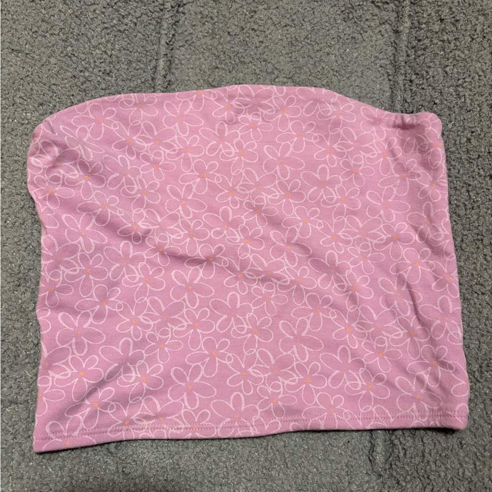 Floral Pink Women's Bandeau Top